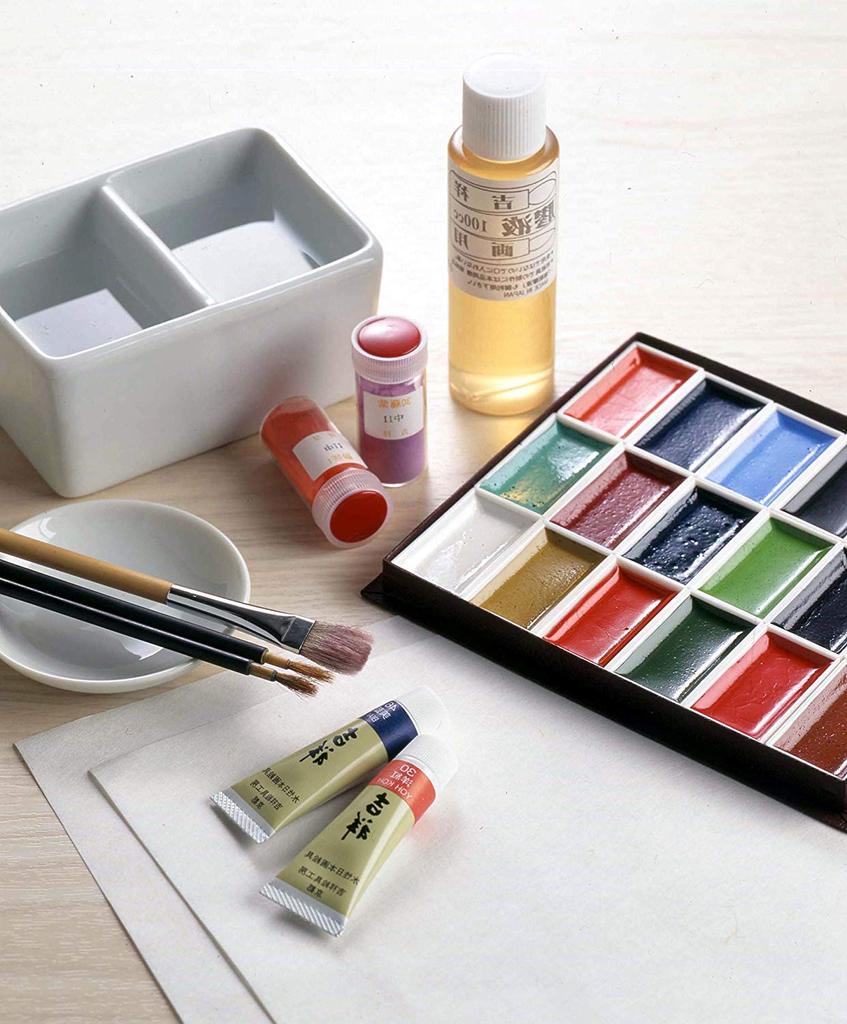 Kissho Japanese Paintings Mineral Paints 24 Color Set