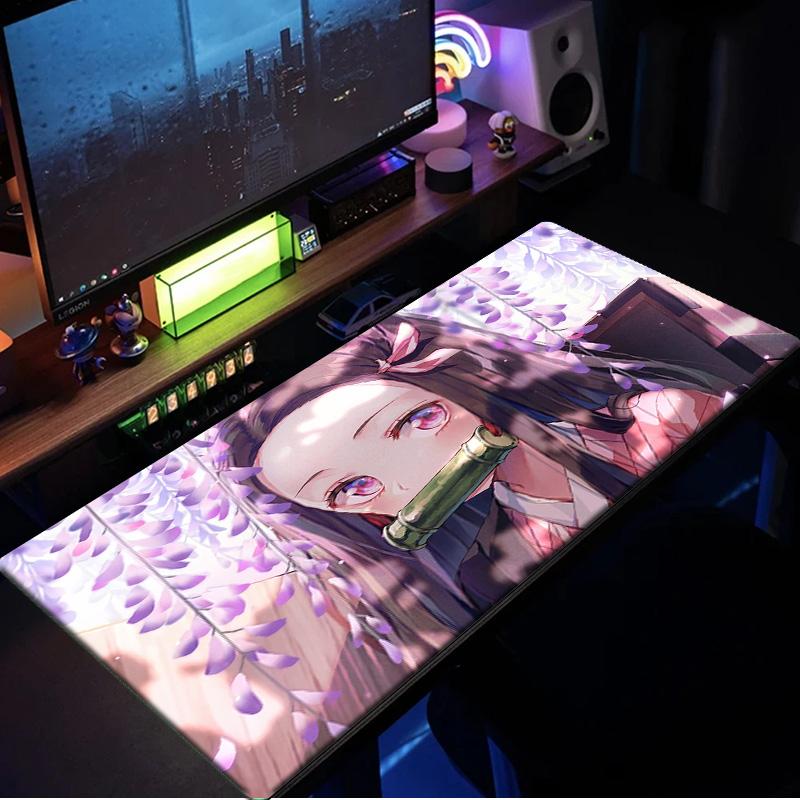 Anime Slayer Characters Mouse Pad, Rubber Base, Mouse Pad for Gamers and Office Use, Gaming Desk , Easy To Clean Mat Christmas fan gifts