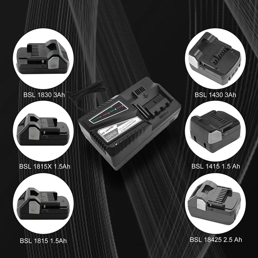 Зарядное устройство Rapid для Hitachi BSL1830 BSL1815X BSL1840 BSL1850 Подходит для UC18YFSL UC18YSL3 для 14В-20В Li-Ion аккумулятора Новое