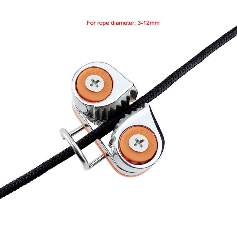 Boats Fast Entry Cams Cleats With Leading Rings Balls Bearings Rope Clamp Marine Boats Equipment Easy to Installation