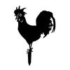 Статуя цыпленка Изделия из металла Садовый колышек Ферма Патио Газон Украшение Вставка силуэта животного Табличка Статуя цыпленка Изделия из металла