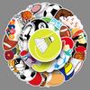 50 Pieces of Mixed Ball Graffiti, Sports, Football, Volleyball Decoration Luggage, Phone Case Waterproof Stickers