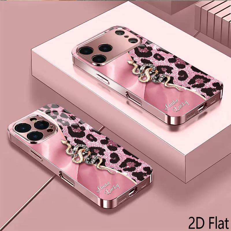 Opard 2DFlat Для iPhone17 18 16 15 14 13 12 11 Pro Max XS XR 8 7Plus Чехол для телефона Ударопрочный Защитная задняя крышка