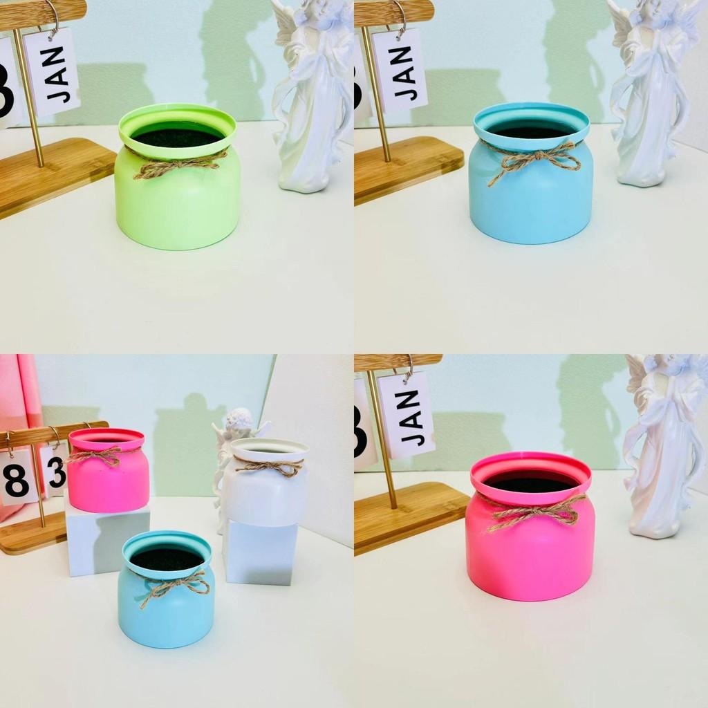 Цветочный бант Пластиковый горшок Комнатное растение Декорация Контейнер для цветочной композиции