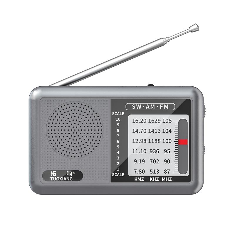 Mini Portable FM AM SW Radio High Sensitivity DSP Chip Radios Receiver Built-in Loud Volume Speaker Support 3.5mm Headphones