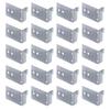 20Pcs Cabinet Hinge Repair Plate Wood Door Hinge Mounting Plate With Holes Fixing Brace Brackets Easy To Use