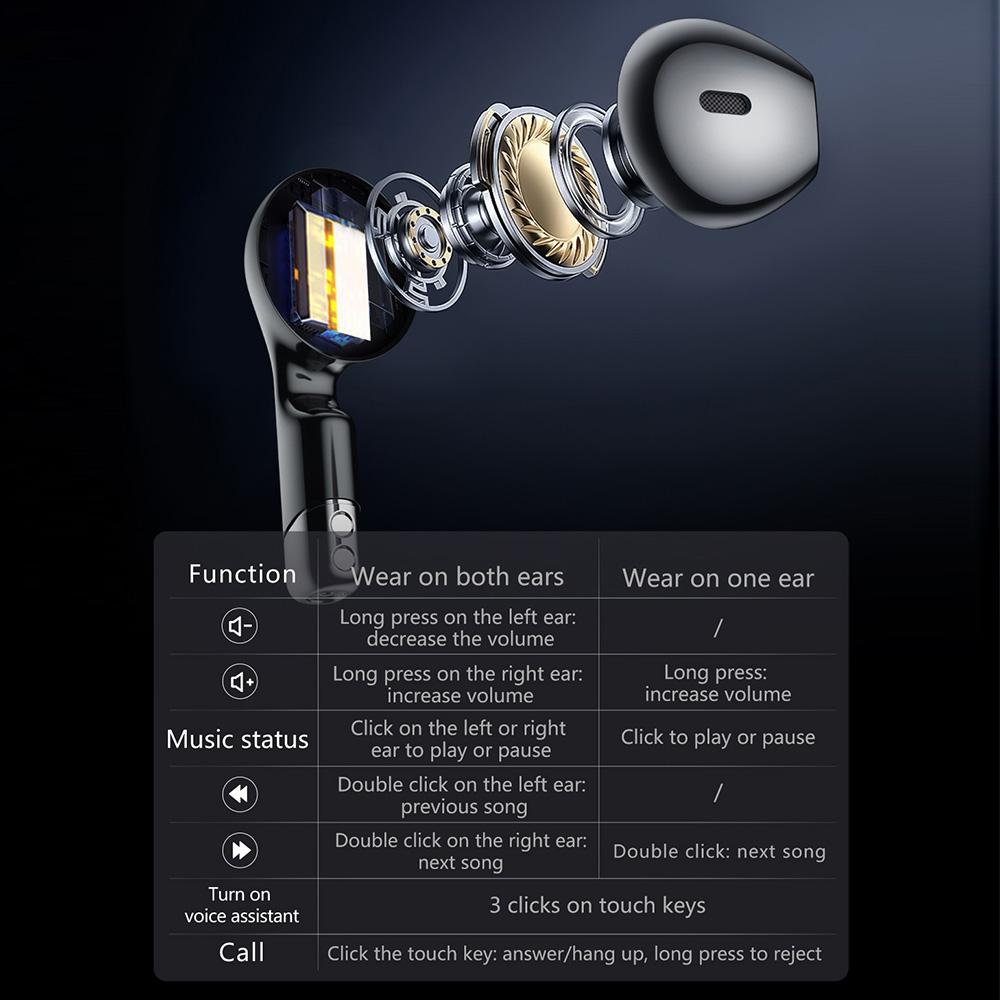 D11 Наушники TWS 2-в-1 Умные часы Звонок по Bluetooth Мониторинг здоровья Спортивные часы