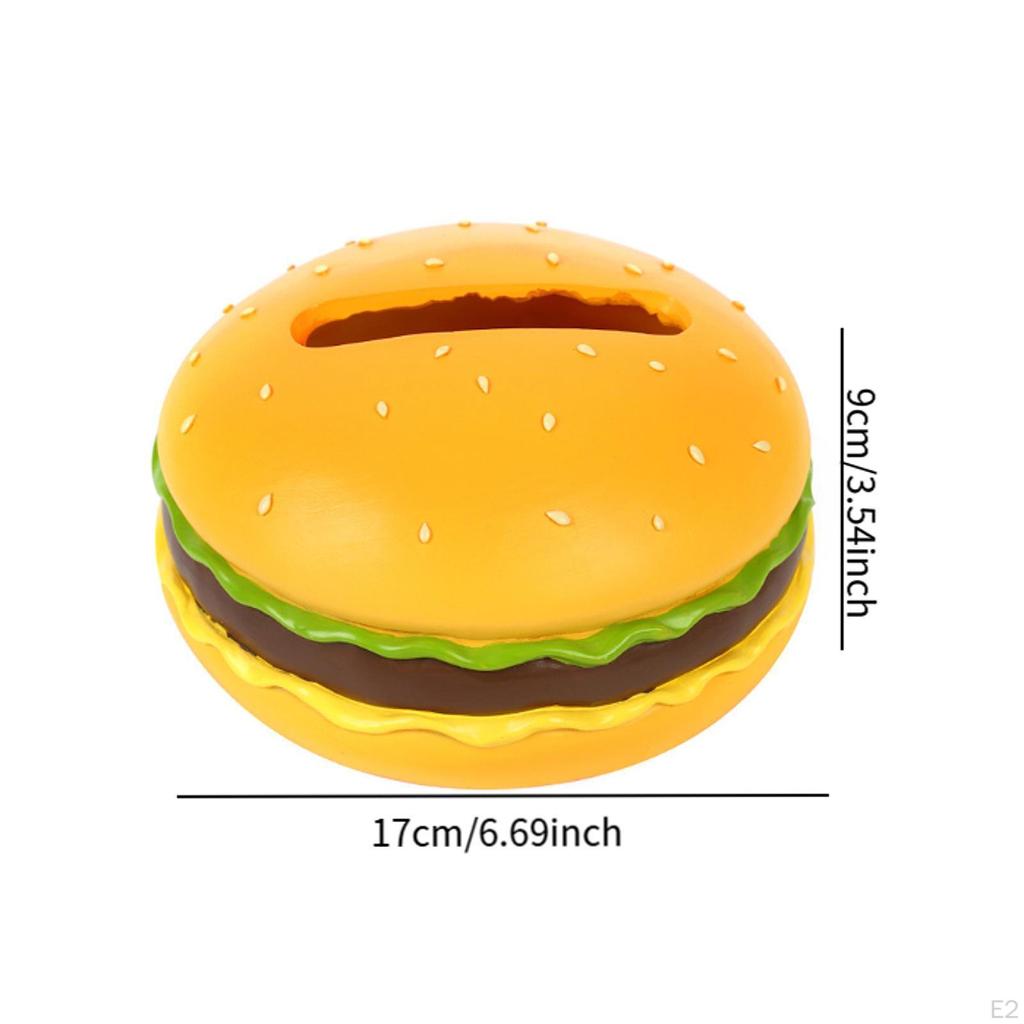 Крышка держателя коробки для салфеток в форме гамбургера, диспенсер для ресторана