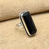 Ravishing Black Spinel Gemstone Handmade 925 Solid Sterling Silver Jewelry Ring For Her