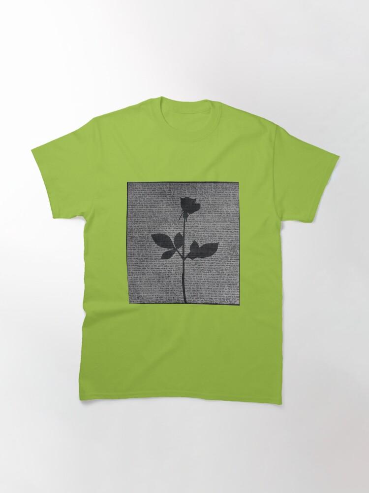 Depeche Mode Minimal Rose – Typography Art Inspired Design Classic T-Shirt