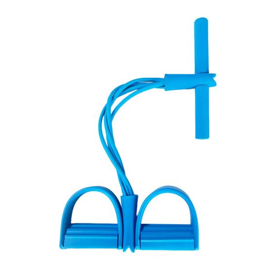 4/6-Tube Pedal Puller Resistance Band with Handle Multifunction Elastic Yoga Sit-up Pull Rope Men Women Pedal Tensioner Exerciser Workout Equipment