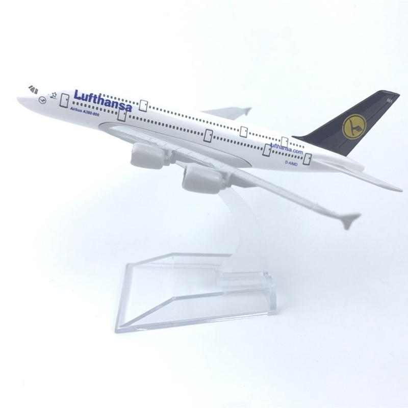 20 см Статическая Симуляция Сплав Самолет Lufthansa A380 Авиалинии Модели Самолетов С Шасси Детские Подарки Коллекция Игрушка Самолет