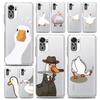 Чехол для телефона Cartoon Doubt Duck Clear для Xiaomi Redmi Note 12 10C 10 11 9 8 Pro Plus 9S 7 8T 9T 9A 8A 9C K50 K40 Gaming Cover