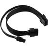 CPU 8-контактный female на CPU 8(4+4)Переходник-удлинитель питания Pin+ATX 4 Pin Male