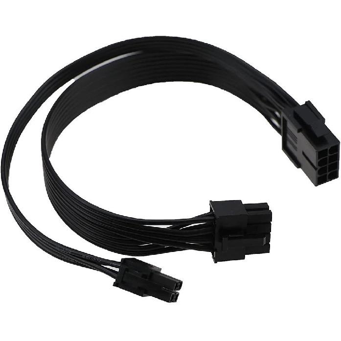 CPU 8-контактный female на CPU 8(4+4)Переходник-удлинитель питания Pin+ATX 4 Pin Male