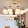 Винтажная французская ретро люстра из массива дерева для гостиной, спальни и кабинета
