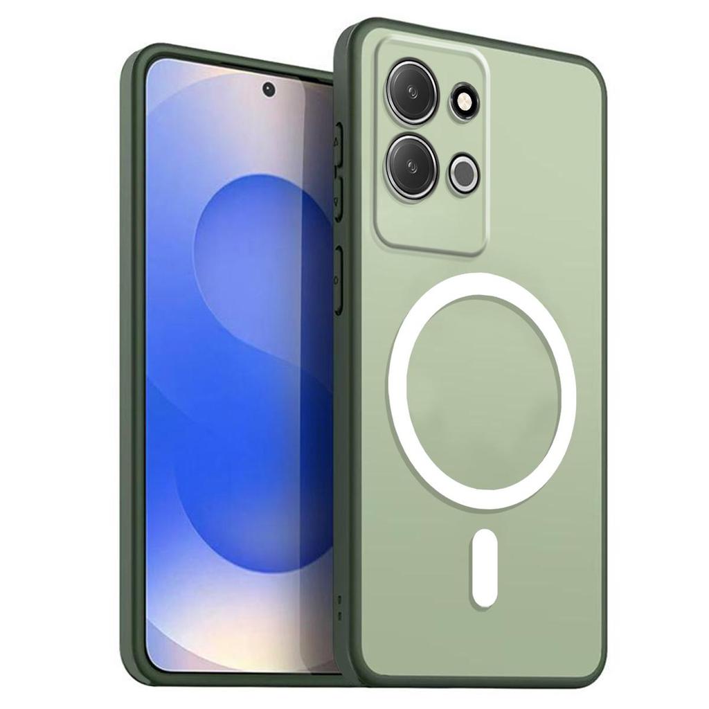 Магнитный железный кольцевой чехол для телефона для Xiaomi Redmi 17 5G, 17 Матовый мягкий ТПУ ударопрочный чехол