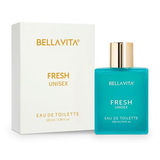 Bella Vita Туалетная вода унисекс класса люкс FRESH с бергамотом | Премиум, стойкий свежий аромат для мужчин и женщин, 100 мл