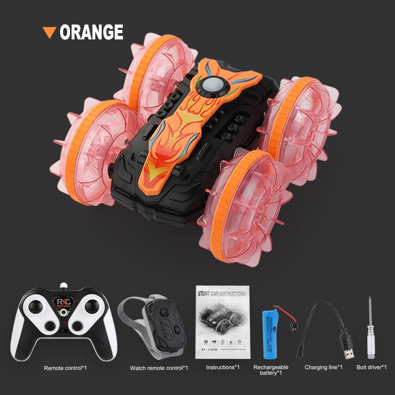 Легкое наземное транспортное средство с двухсторонним пультом дистанционного управления, амфибийное кувыркающееся вращающееся устройство с пультом дистанционного управления, трюковая пляжная игрушка, детский электрический автомобиль