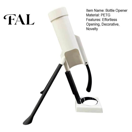 Mortar Shaped Bottle Opener Beer Tactical Artillery-Shaped Cap Remover Heavy-Duty Unique Multi-purpose Desktop Decor for Home Bar Fun Gift Military