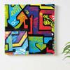 Art Deli Pop Fabric Wall Art Panel, 57 x 57 cm
