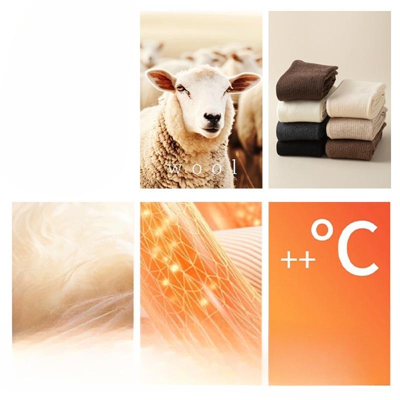 Шерстяные гольфы до колена с клеем, противоскользящие, утолщенные, теплые гольфы с высоким верхом, носки для красоты ног в стиле колледжа для осени и зимы