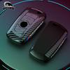 Carbon fiber PC Car Smart Key Fob Case Cover For BMW 3 4 5 Series GT 320i 530i 550i F20 F21 F30 F31 F25 F01 F10 M3 M4 keychain