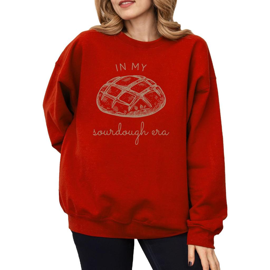 Autumn Winter American Style Printed Loose Round Neck Long Sleeve Hoodie