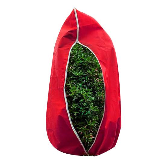 Зимний чехол для растений Дышащий мешочек для защиты от заморозков Многоразовое одеяло от заморозков с молнией и шнурком для уличных горшечных растений, кустарников