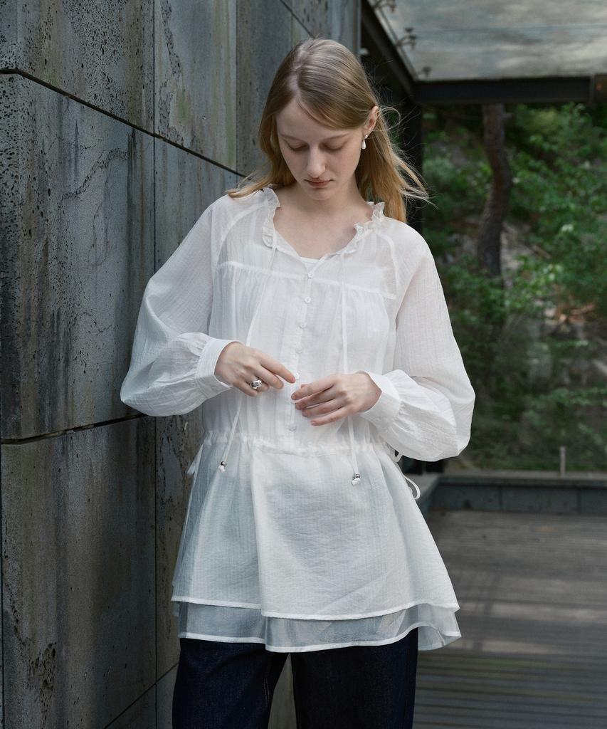 JUCYJUDY Frill Long Blouse J1Bl621B
