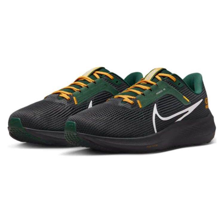 Кроссовки мужские NFL x Nike Air Zoom Pegasus 40 Green Bay Packers Черный Антрацит Ель DZ5964-001