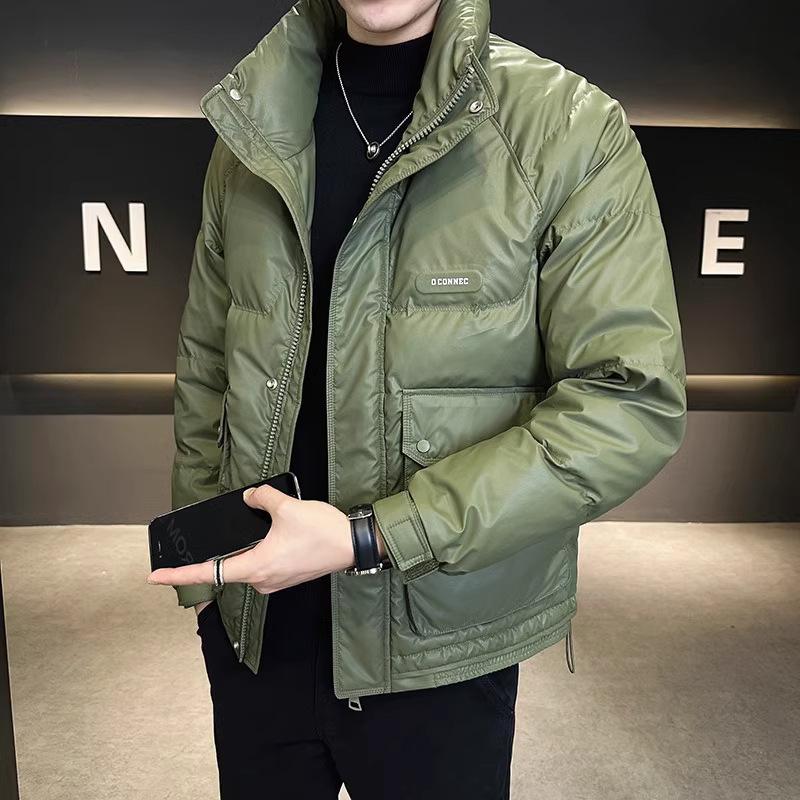 Autumn and winter fashion cotton cold clothing men's winter stand-up collar thickened high-end liner warm jacket