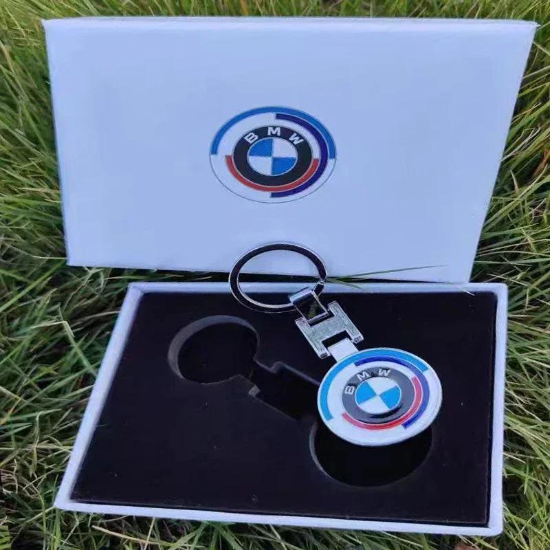 THZ1 2025 Hot Car Emblem Keychain Key Ring Pendant For BMW 50th M F40 F10 F07 G01 G02 G05 G07 F20 F48 F39 F45 F46 F30 F34 G20 G30 G26
