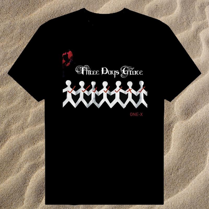 Хлопковая футболка группы Three Days Grace One X Все размеры - Мужская летняя хлопковая футболка с принтом