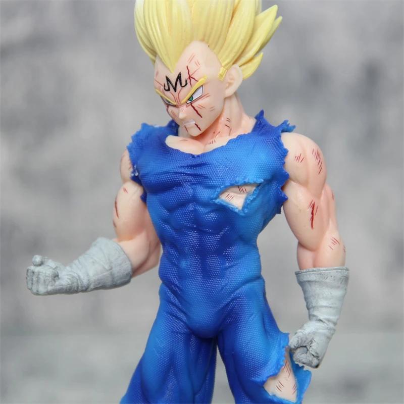 20см Фигурка Dragon Ball Маджин Веджета Игрушки Аниме Супер Сайян Коллекция Действия Модель для Детей Куклы Подарки на День Рождения Z DBZ GK ПВХ Круглая Сенсорная Сжимаемая