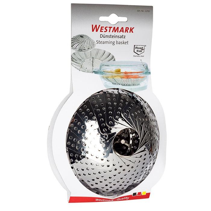 Westmark 12592270 steamer basket adjustable diameter 14-26 cm silver
