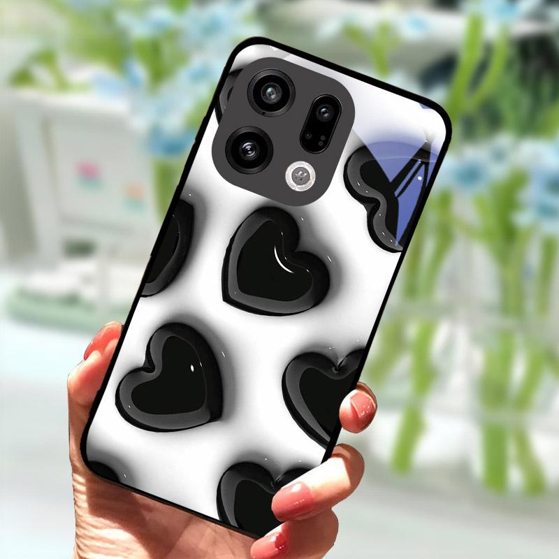 Чехол для OPPO Find X9 X9Pro X8 Pro X8S X8 Ultra Жесткий Чехол Закаленное Стекло Защитный Корпус Для OPPO FindX9 FindX8 Сумки для Телефона