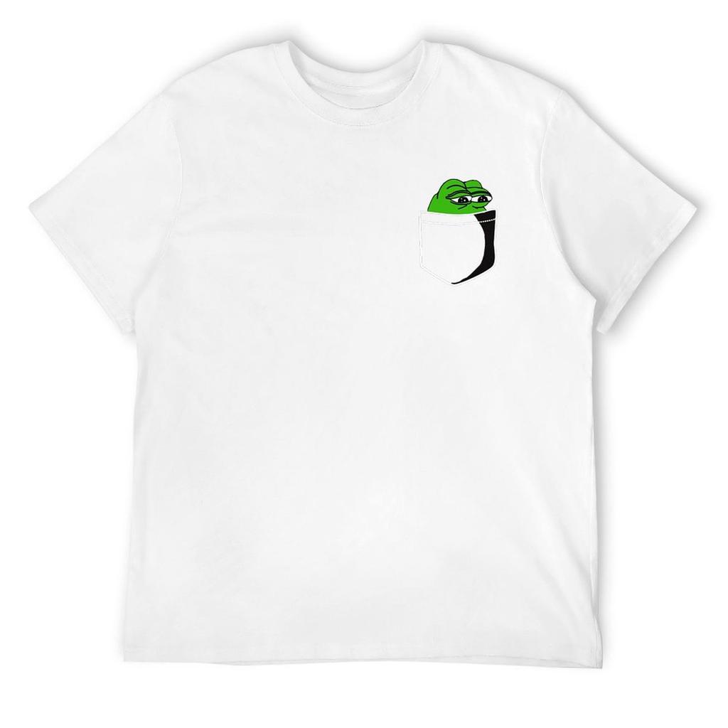 Frog In Pocket T-Shirt Anime T Shirts Graphic T Shirts Vintage Clothes Big and Tall T Shirts for Men