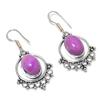 Purpurite Gemstone 925 Sterling Silver Gift Jewelry Earring 1.81"