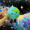 Cartoon Soft Earth Plush Pendant Keyring With Short Plush Material For Daily Use