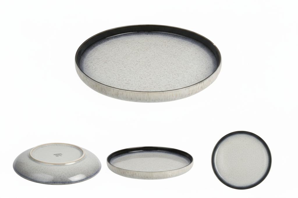 Luna Line Ceramic Plate 30 Cm Round Large For Serving