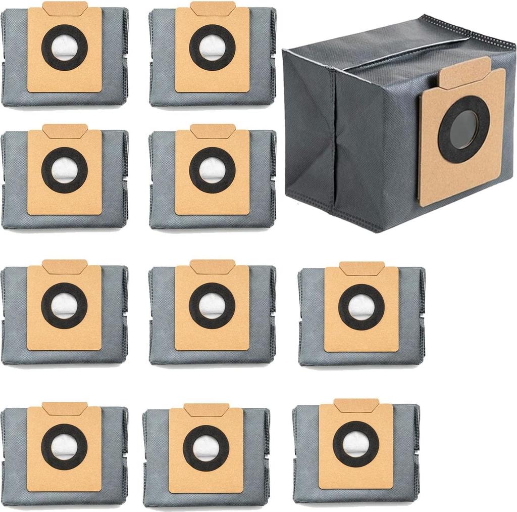 Replacement Dust Bags for NIICOLO Eufy X8 Pro / X10 Pro Omni Robot Vacuum Cleaner (10-Pack)