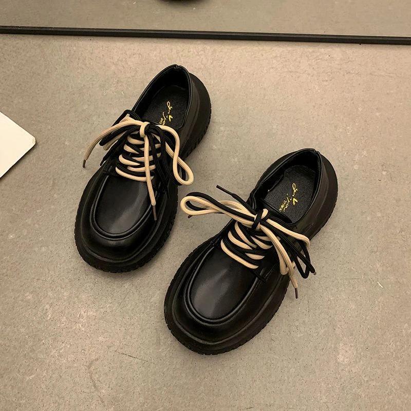 Обувь для женщин Лоферы Off White Женская обувь Высокая на платформе Шнуровка с высоким качеством Новое весеннее качественное дешевое предложение