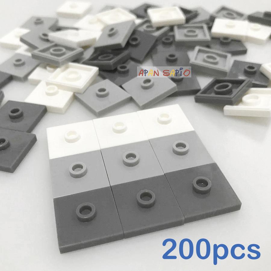 200 шт. Конструктор DIY Выпуклые Сиденья Кирпичики 2x2 Точки Образовательный Пластик Совместимые Бренды Детские Подарки Игрушки для Детей 87580