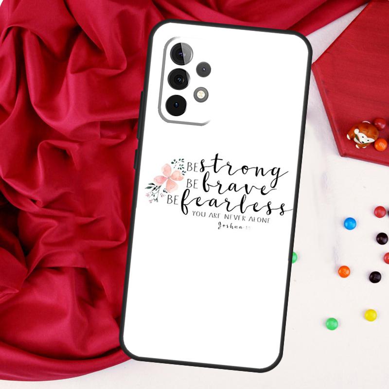 Библейские цитаты Иисус Бог Для Samsung Galaxy A56 A36 A26 A16 A05 A06 A22 A32 A52 A54 A34 A14 A55 A15 A53 A33 A35 Чехол