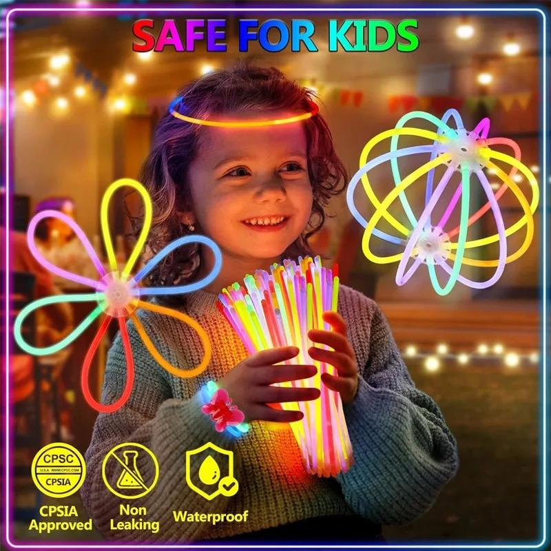 50-200 шт одноразовые цветные флуоресцентные палочки ведро флуоресцентные палочки ночник палочка концерт рождественский ручной реквизит