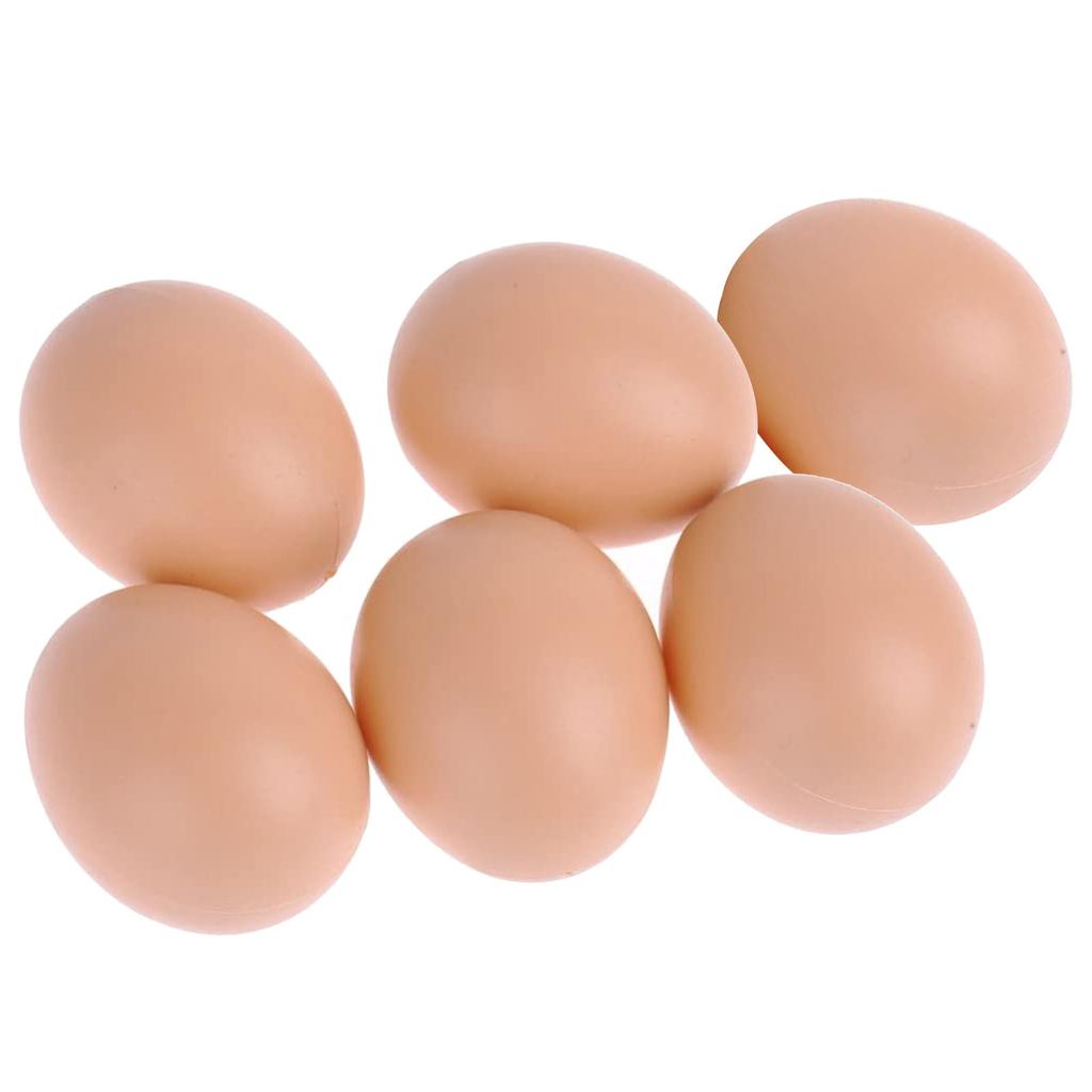 6PCS Mannequin Oeufs Faux Oeufs  Aide Pondre Poule