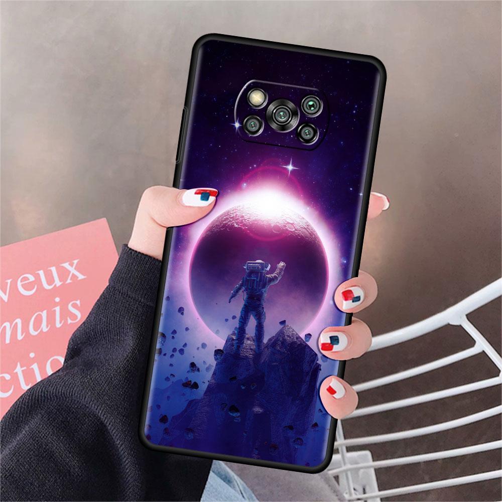 Чехол для Xiaomi Mi Poco X3 NFC X4 Pro F3 F4 GT M4 M3 F1 C40 11 Lite 11T, мягкий силиконовый чехол для телефона, крутой одинокий астронавт