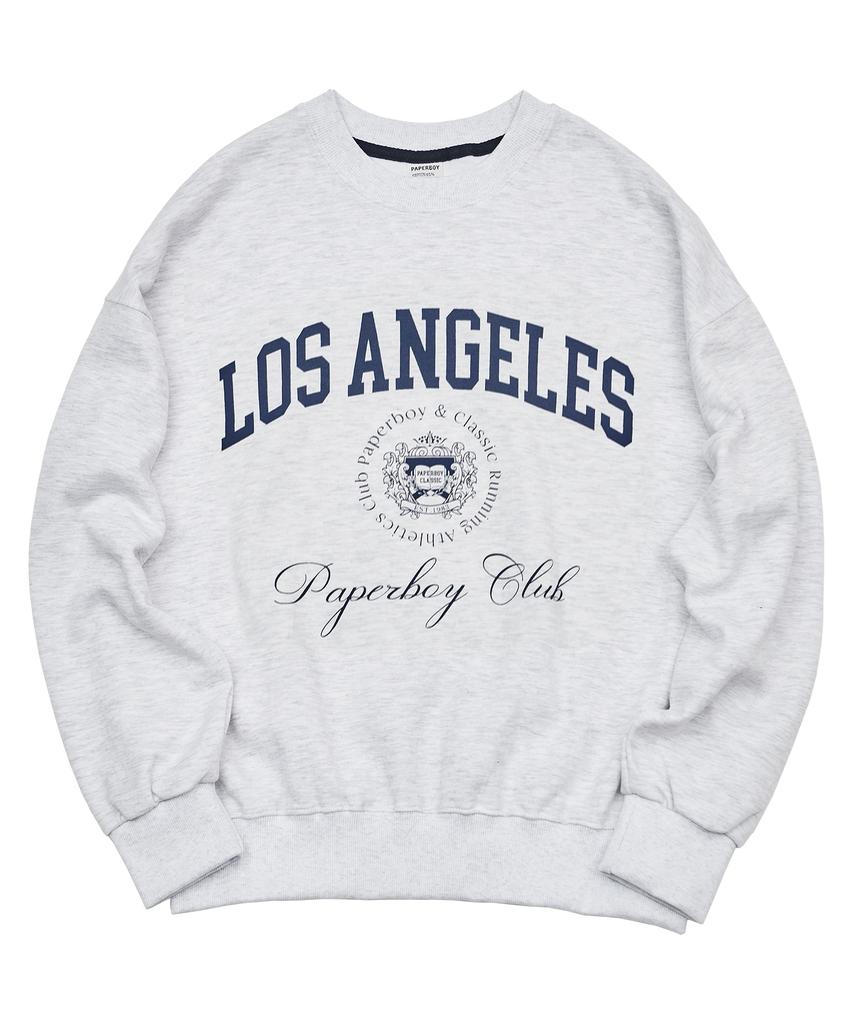 Свитшот PAPERBOY Los Angeles - Белый меланж