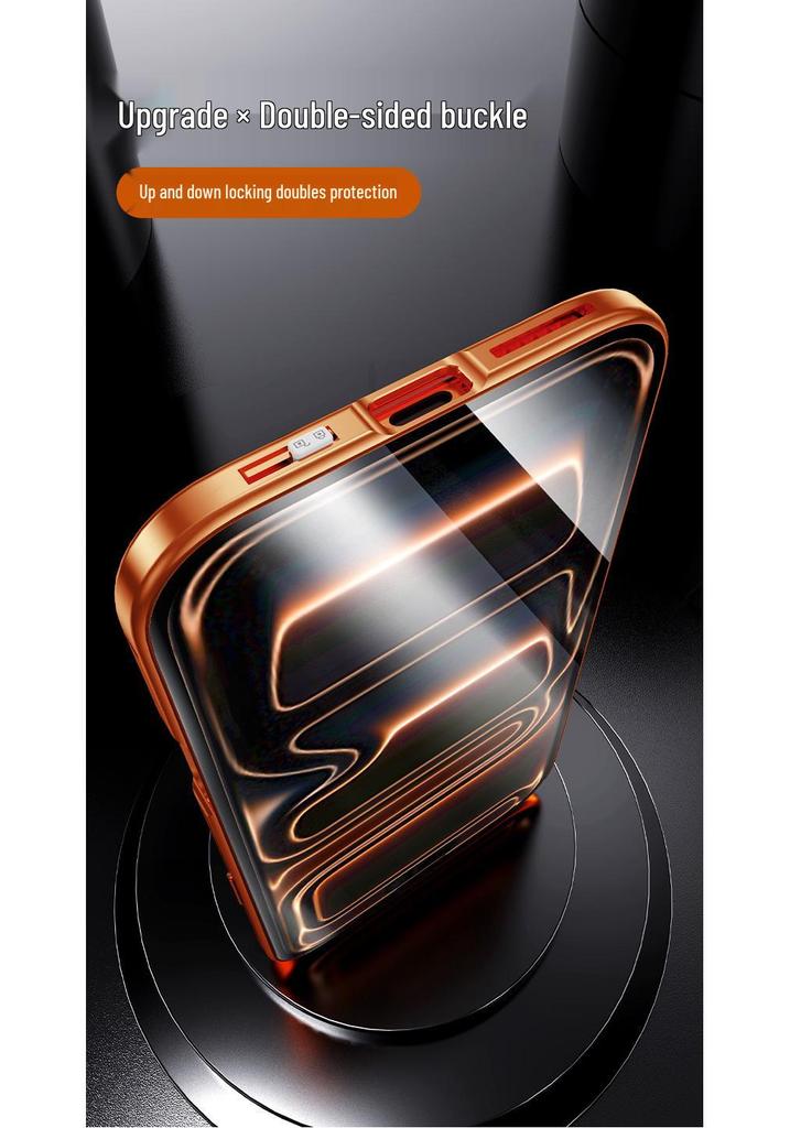 Двусторонний металлический магнитный стеклянный чехол для iPhone 17 Pro Max от Wanmagwang: Ударопрочный жесткий чехол